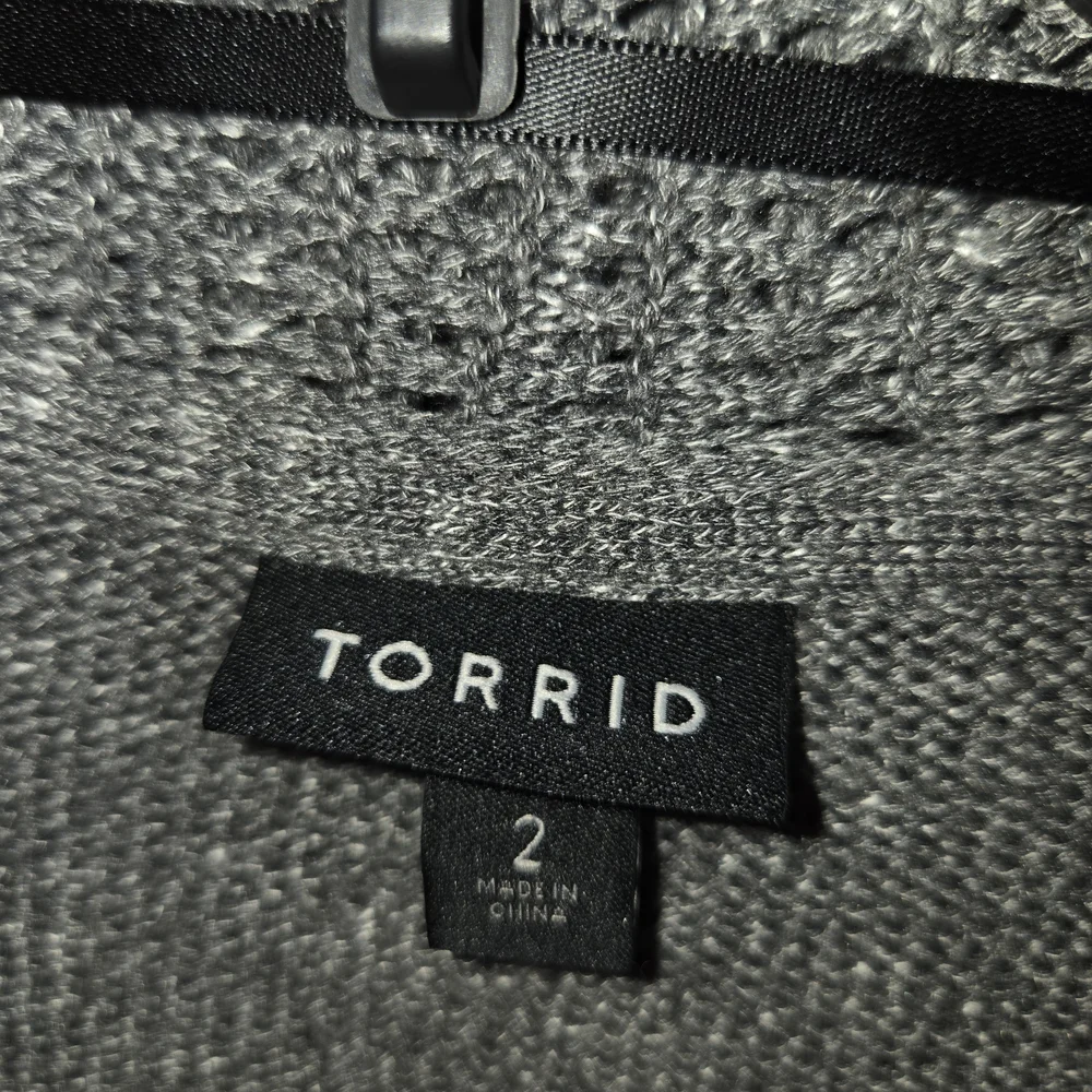 Torrid Heather Gray Knit Cardigan - Picture 2 of 4